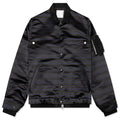 Horizontal Stripe Blouson Black Navy