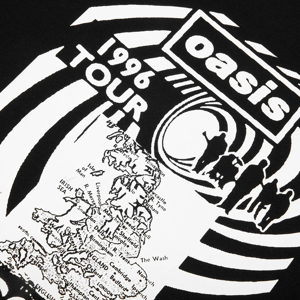 Pleasures x Oasis All Access T Shirt Black