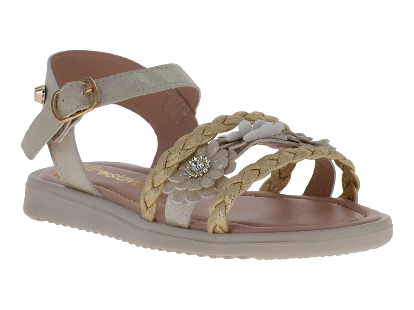 Sandalias Miroslava Color Oro para Niña