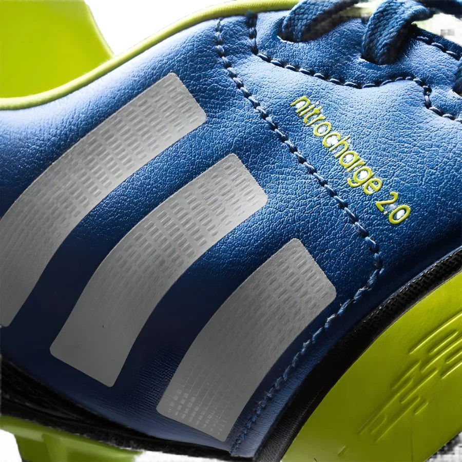 adidas Nitrocharge 20 TRX FG Youth Firm Ground Soccer Cleats Blue White Electricity