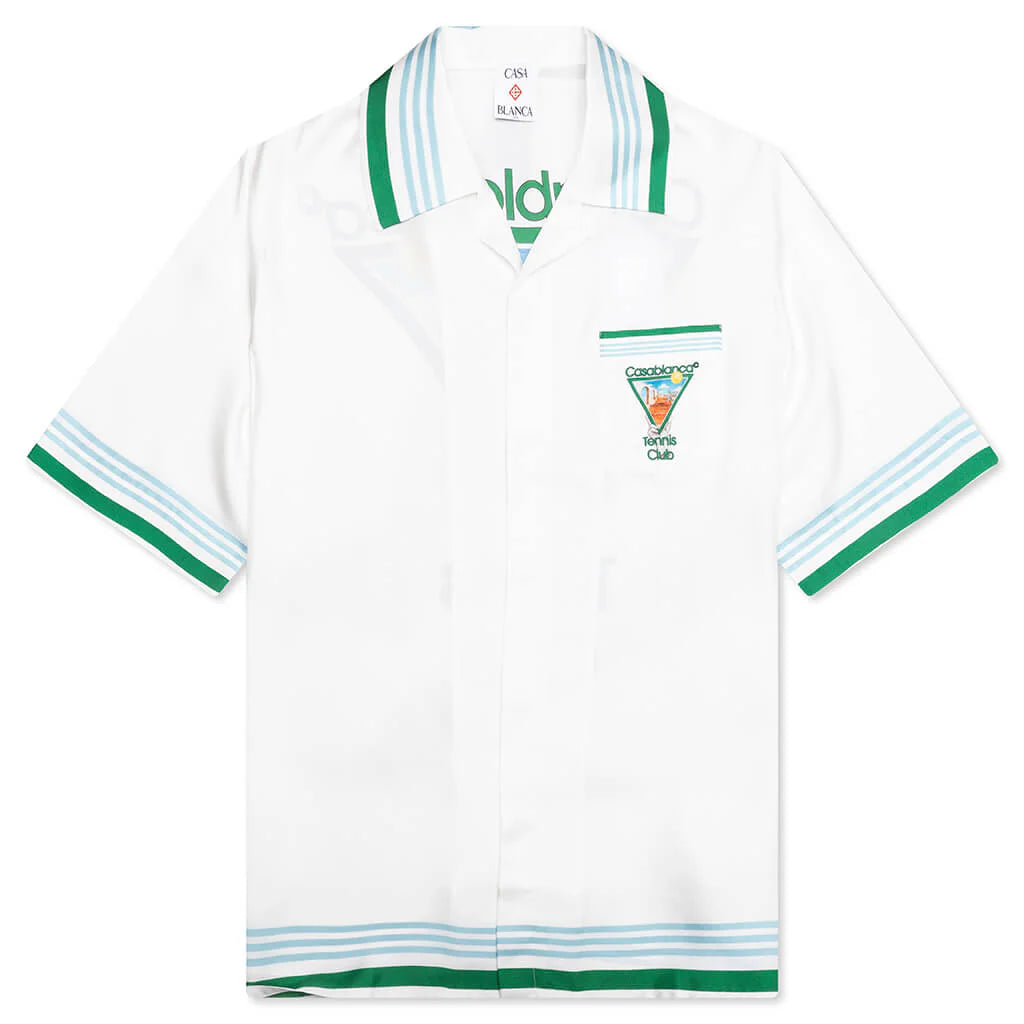 Tennis Icon S S Cuban Collar Shirt Metaphysical