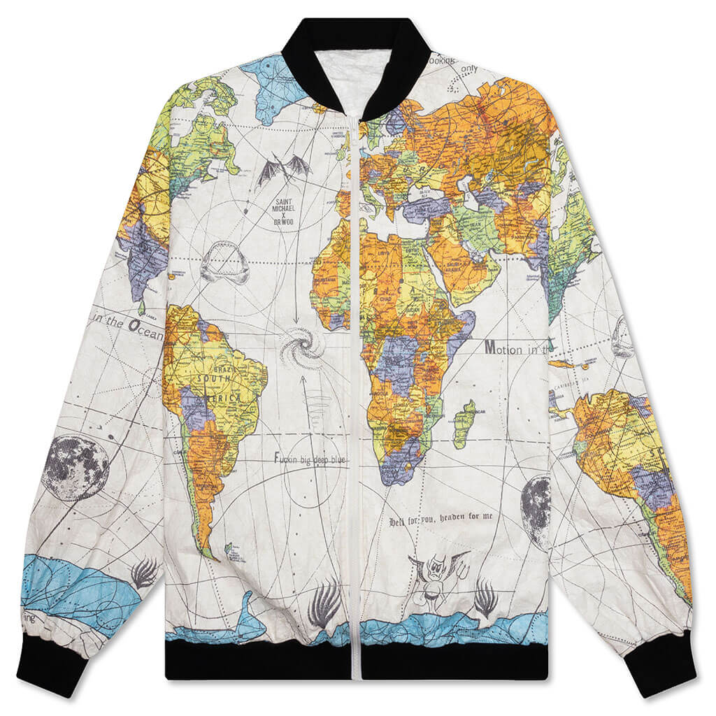 Saint Michael x Dr Woo World Map Jacket White