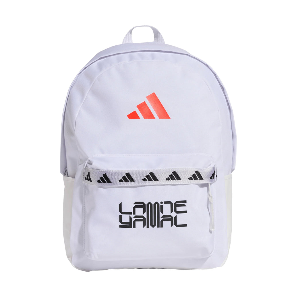 adidas Classic Tape Lamine Yamal Soccer Backpack White Red