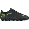 Nike Junior HyperVenom Phelon II TF Tuft Soccer Cleats Black Volt