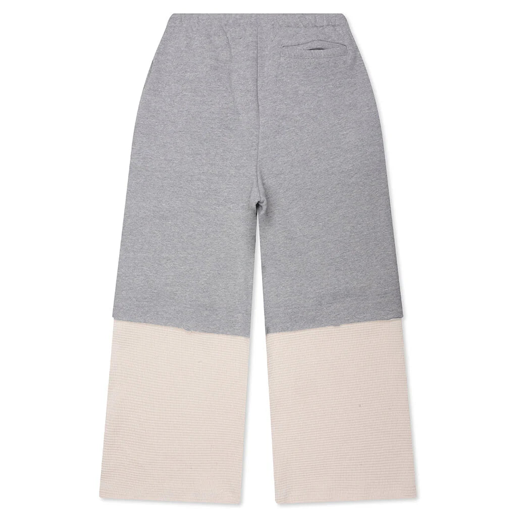 Double Layer Studded Sweatpant Heather