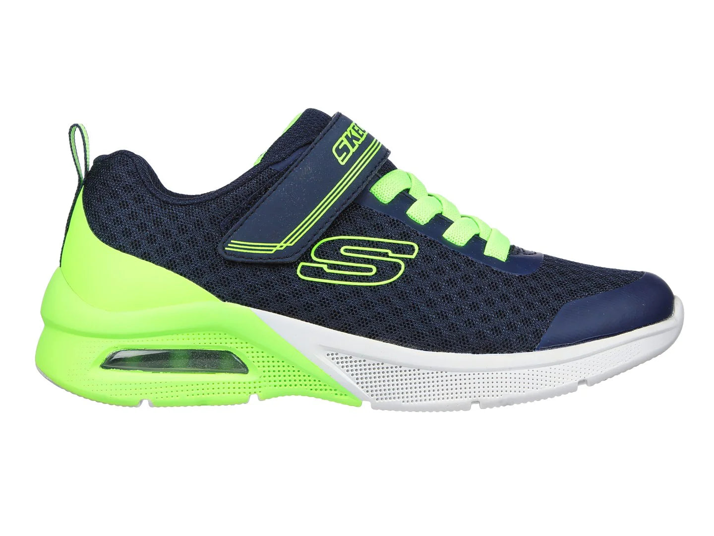Tenis Skechers Azul Marino y Verde Lima para Niño