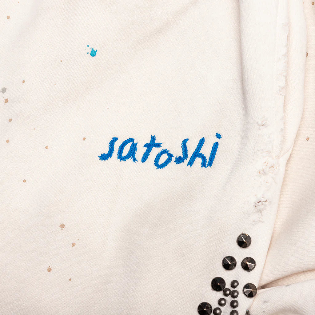 Star Studded Sweatpant White