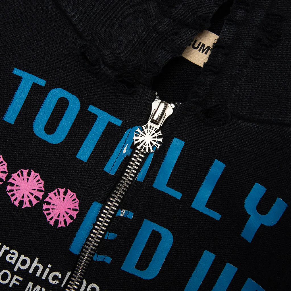 TFU Zip Hoodie Black