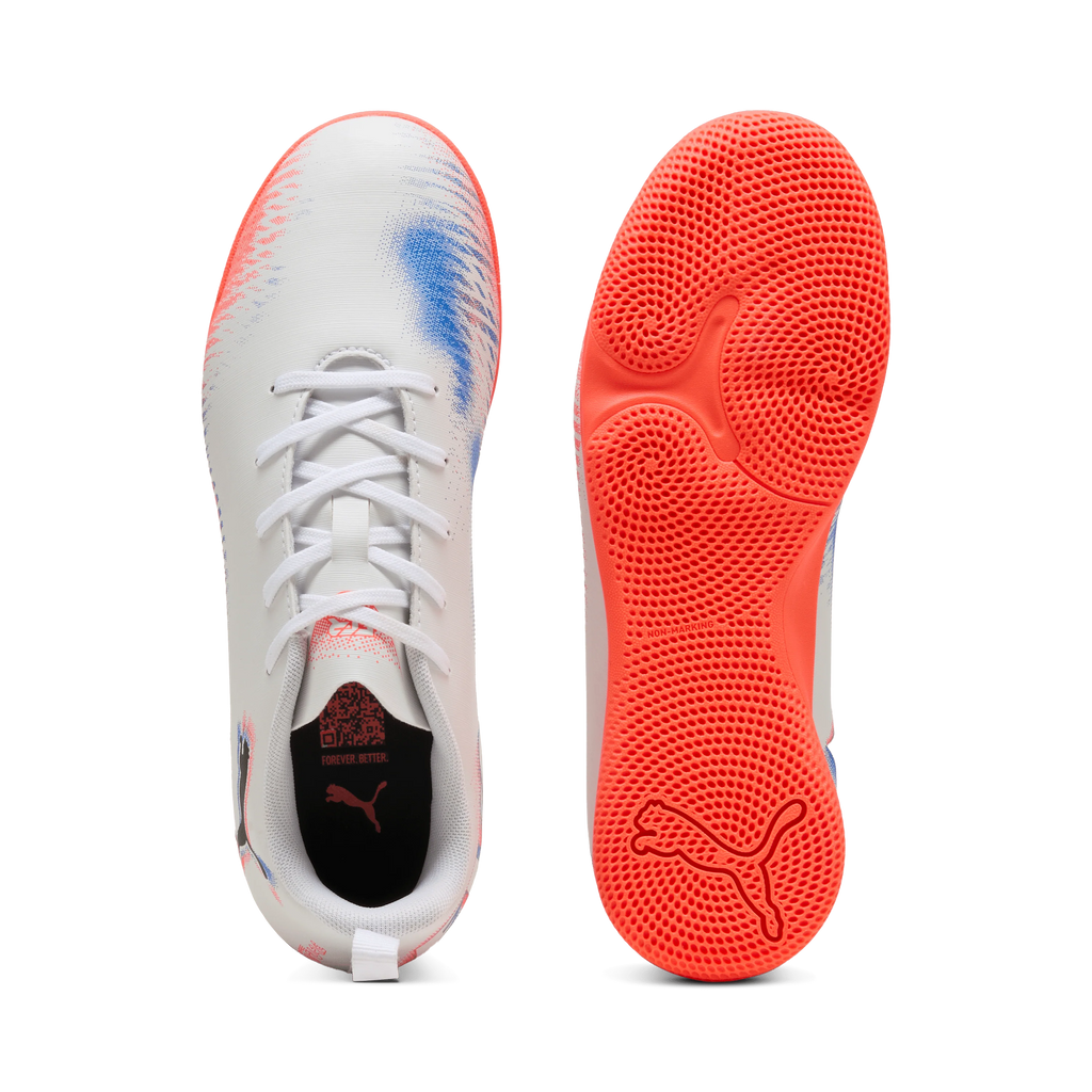 PUMA Future 8 Play Kids Indoor Shoes White Black