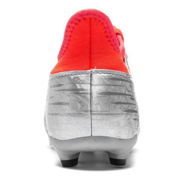 adidas Kids X 163 FG AG J Firm Ground Soccer Cleats Silver Red Black