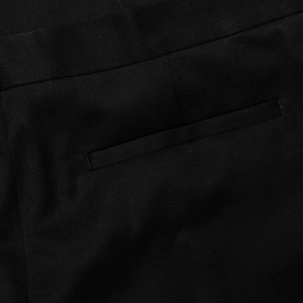 No Side Seam Trousers Black