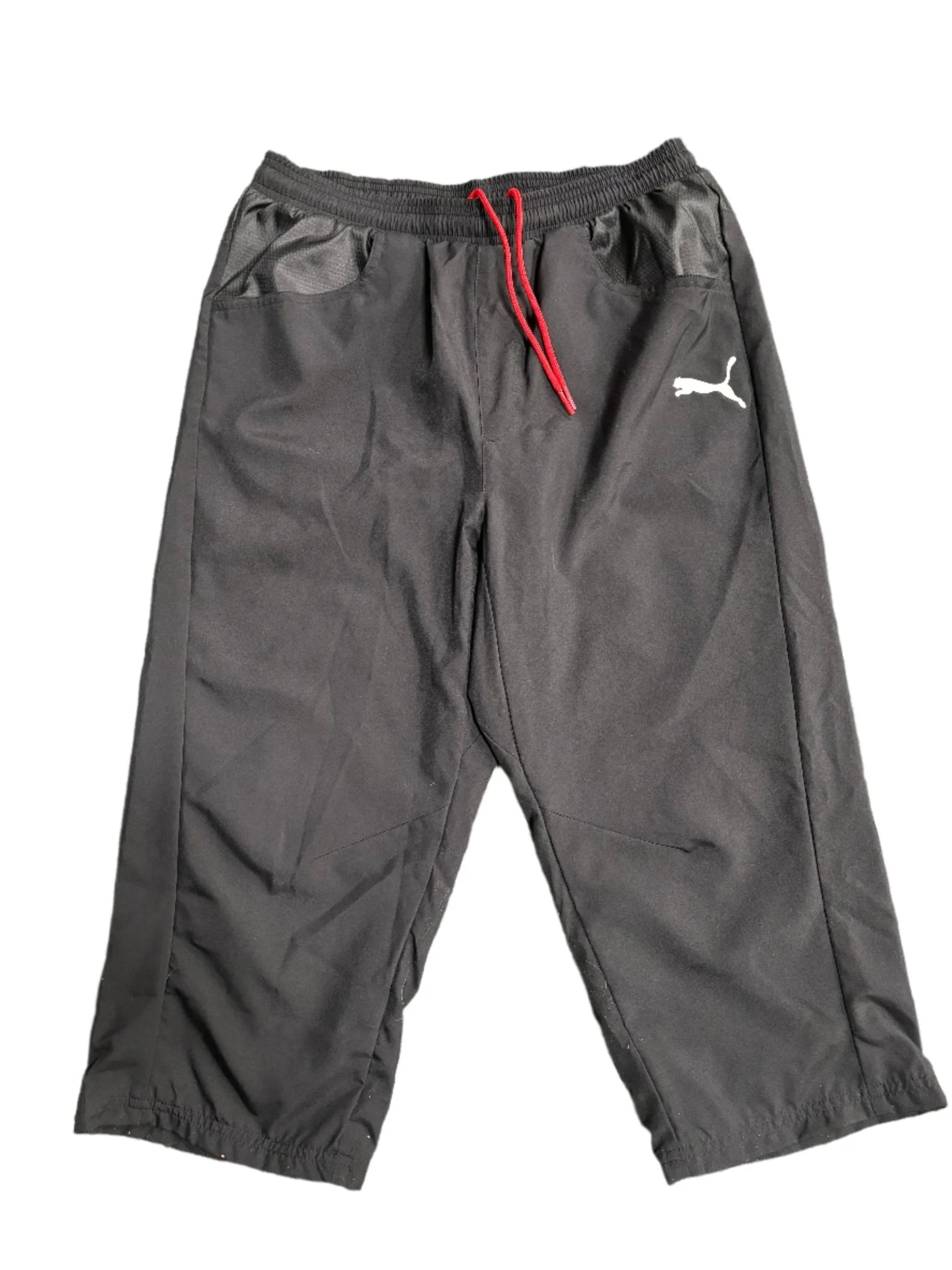 PUMA Womens King Woven 3 4 Pant Black Red