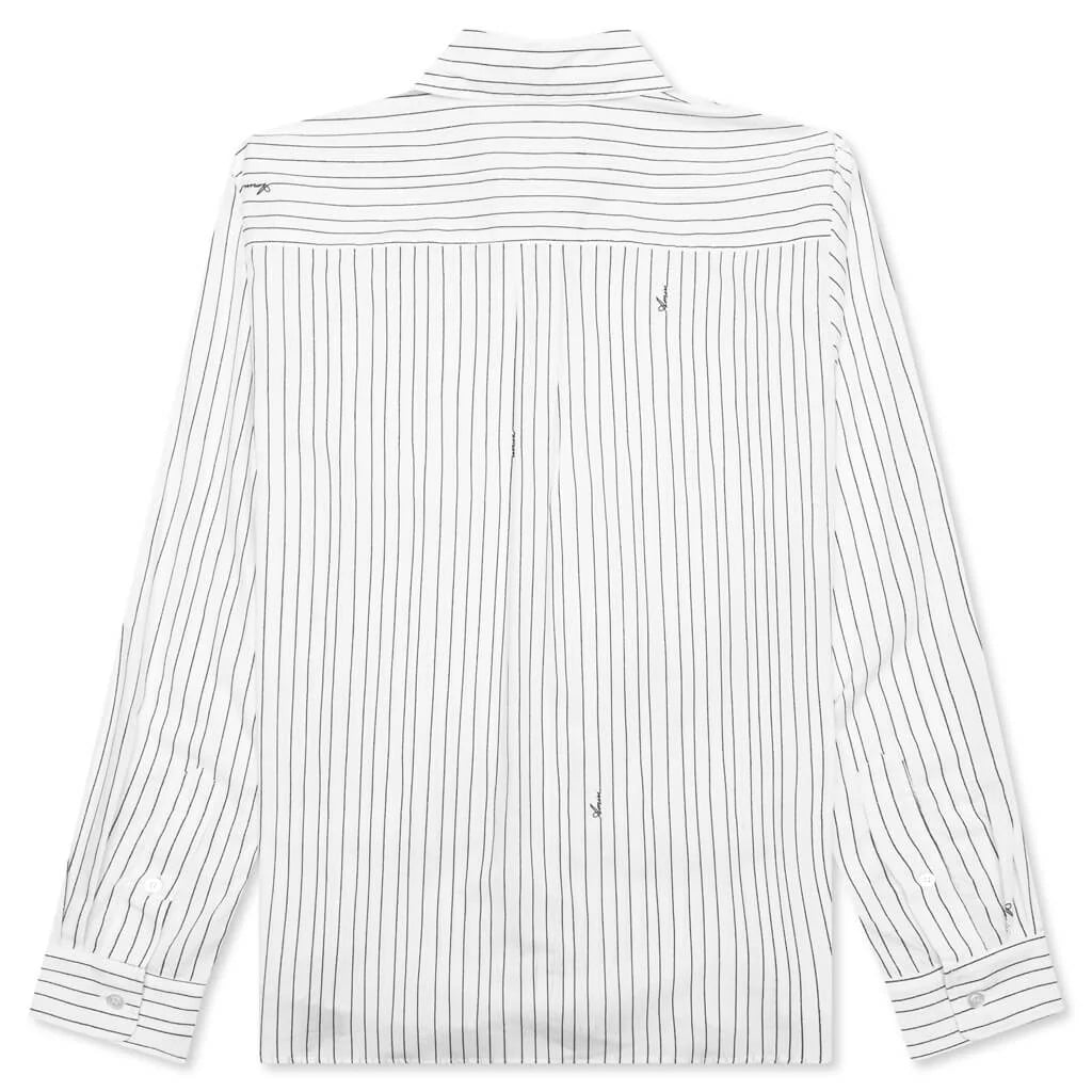 Amiri Script Poplin Shirt White