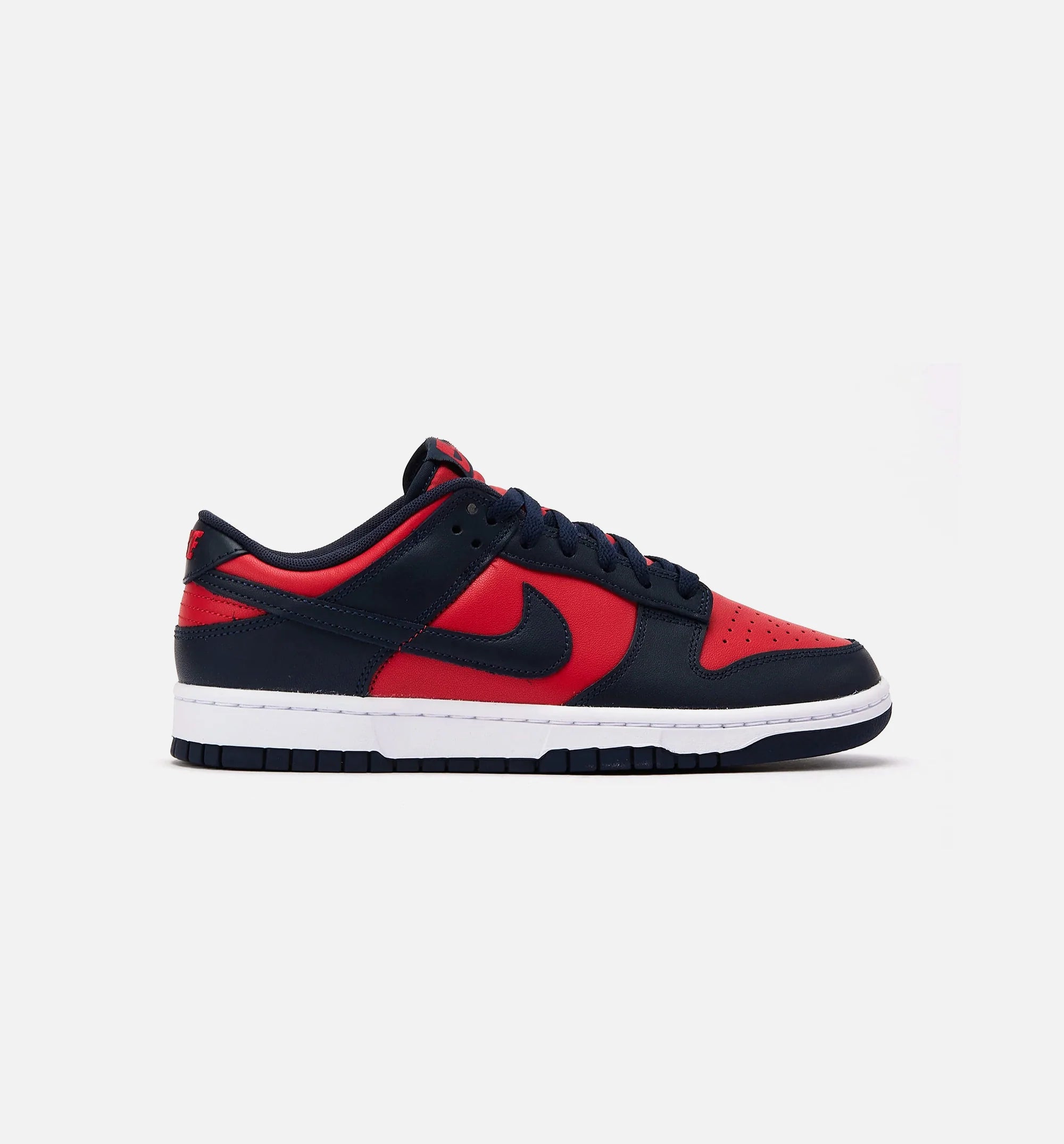 Dunk Low Mens Lifestyle Shoe University Red White Obsidian