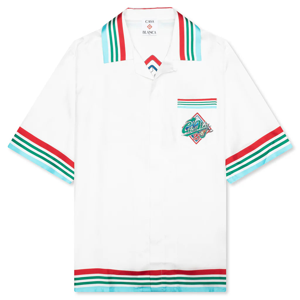 Short Sleeve Cuban Collar Shirt Casa Way World Series