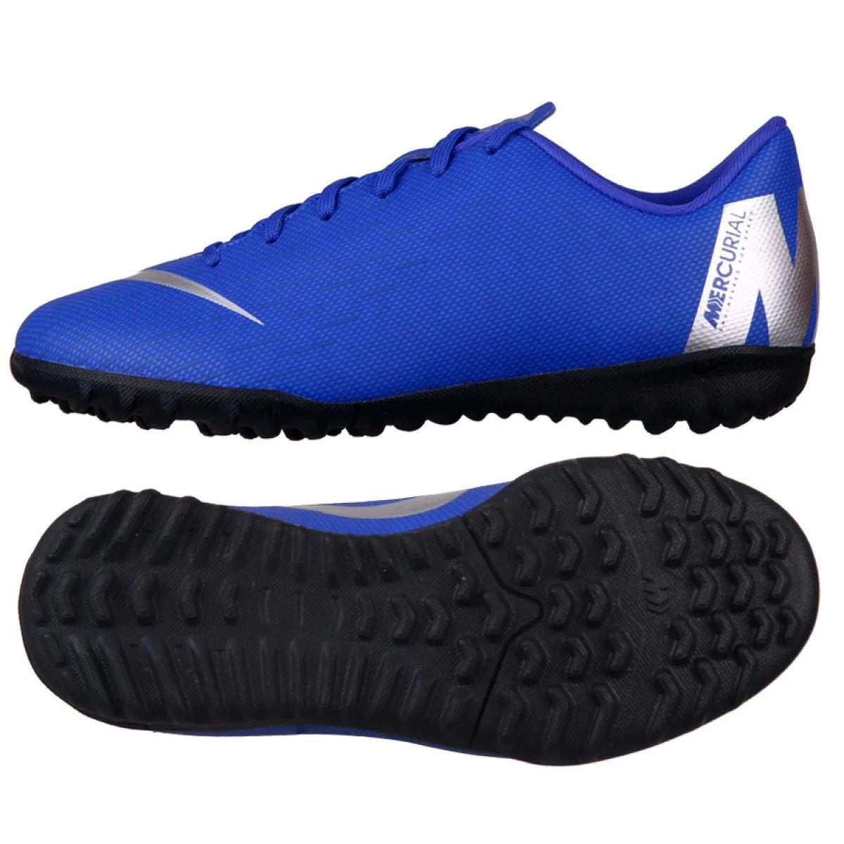 Nike JR Vaporx 12 Academy GS TF Youth Soccer Shoes Blue