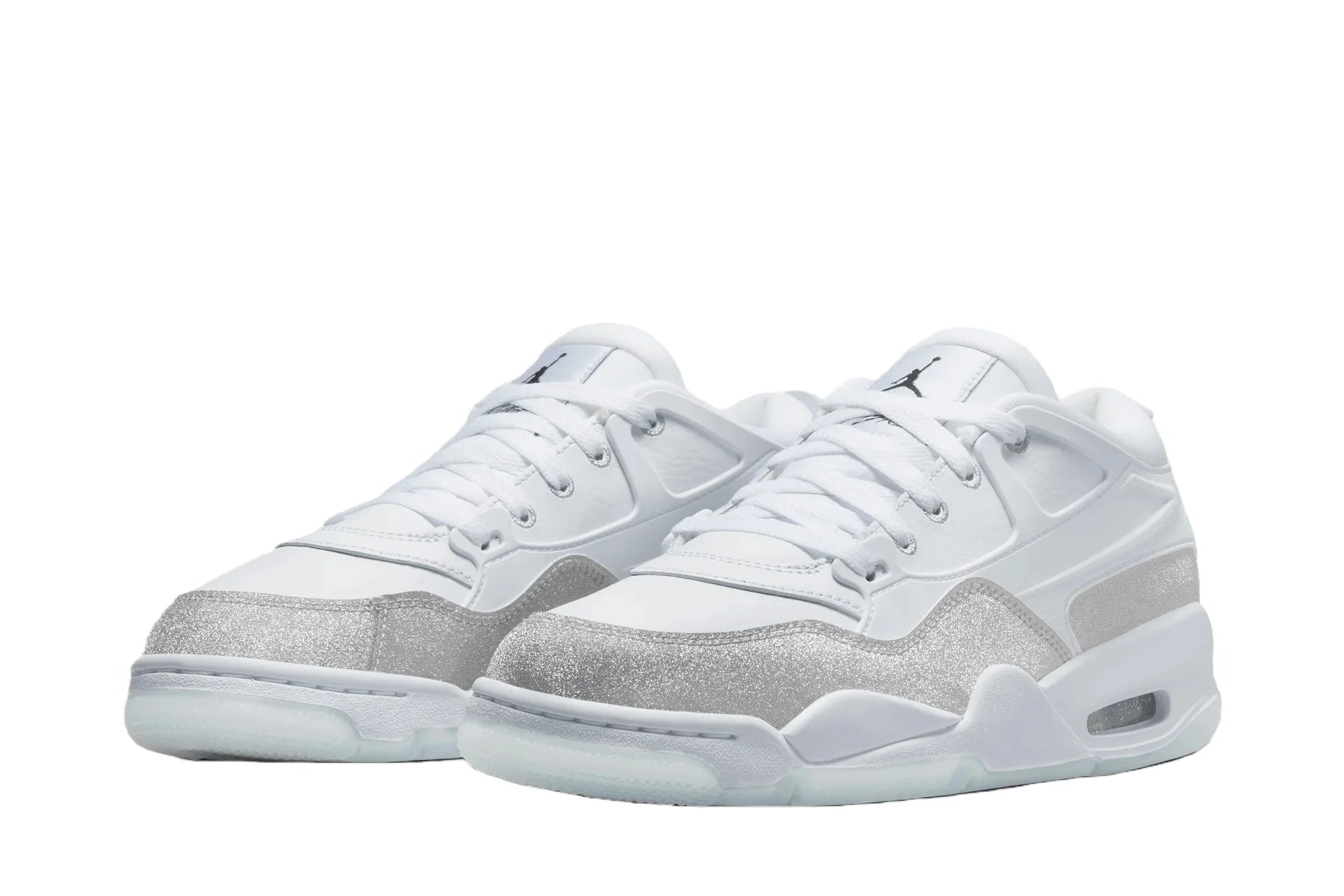 Wmns Jordan 4 RM White Silver Glitter