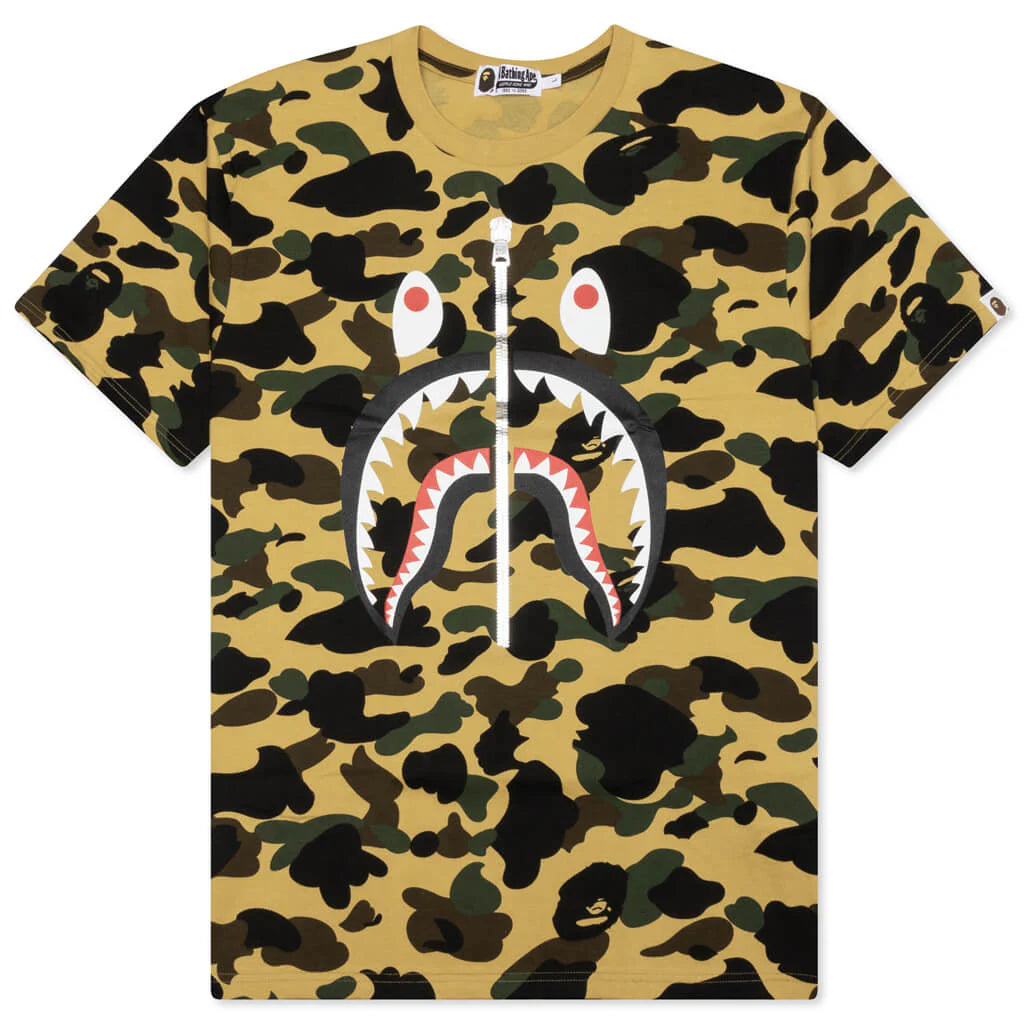 1st Camo Shark Tee Yellow