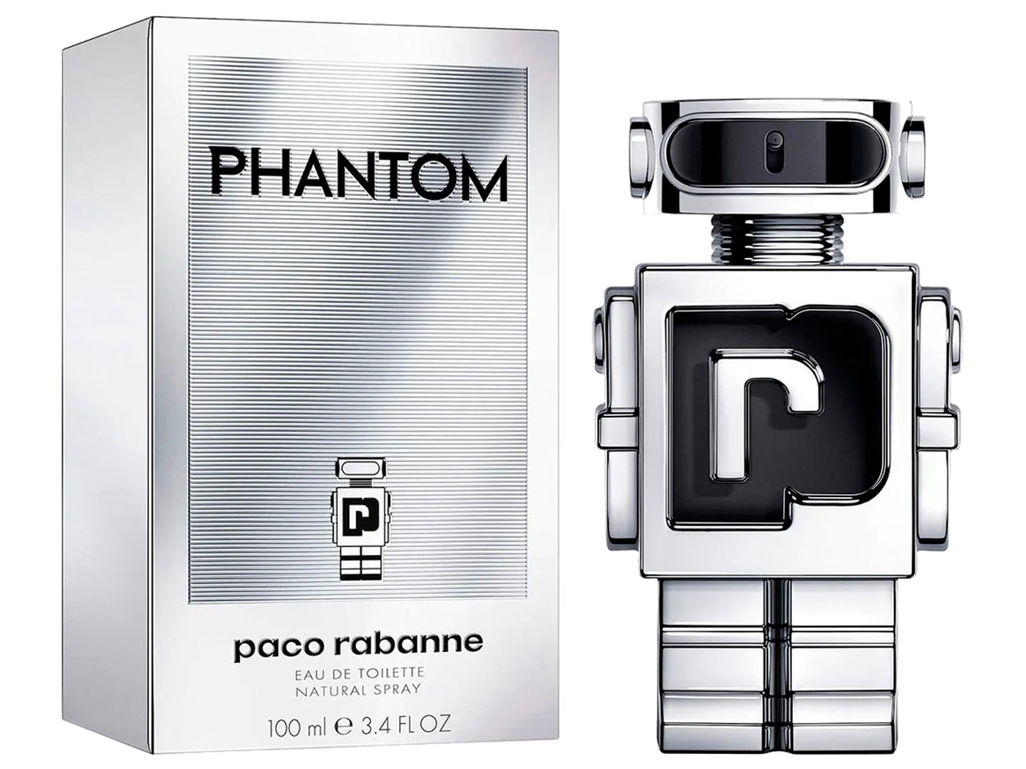 Perfume Paco Rabanne Phantom 100ml Plata para Hombre