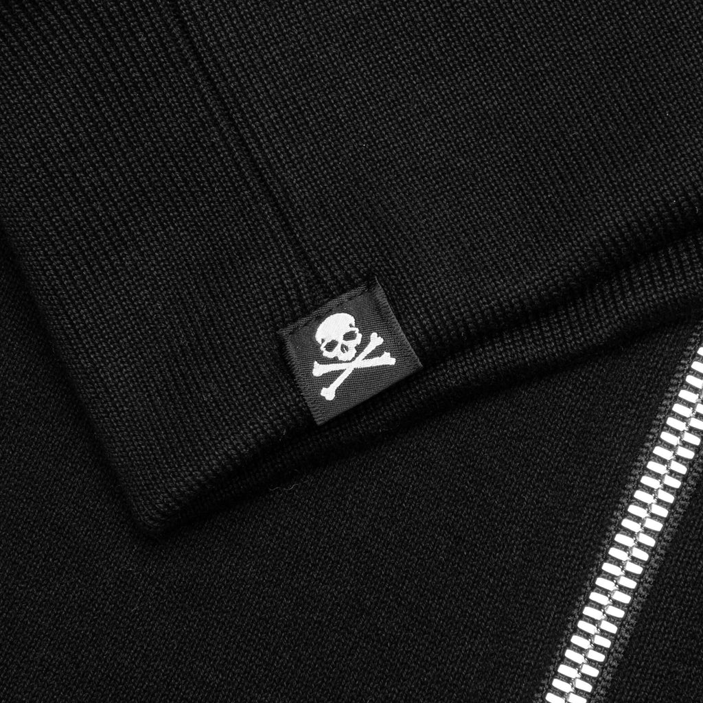 Glass Beaded Full Zip Hoodie Black