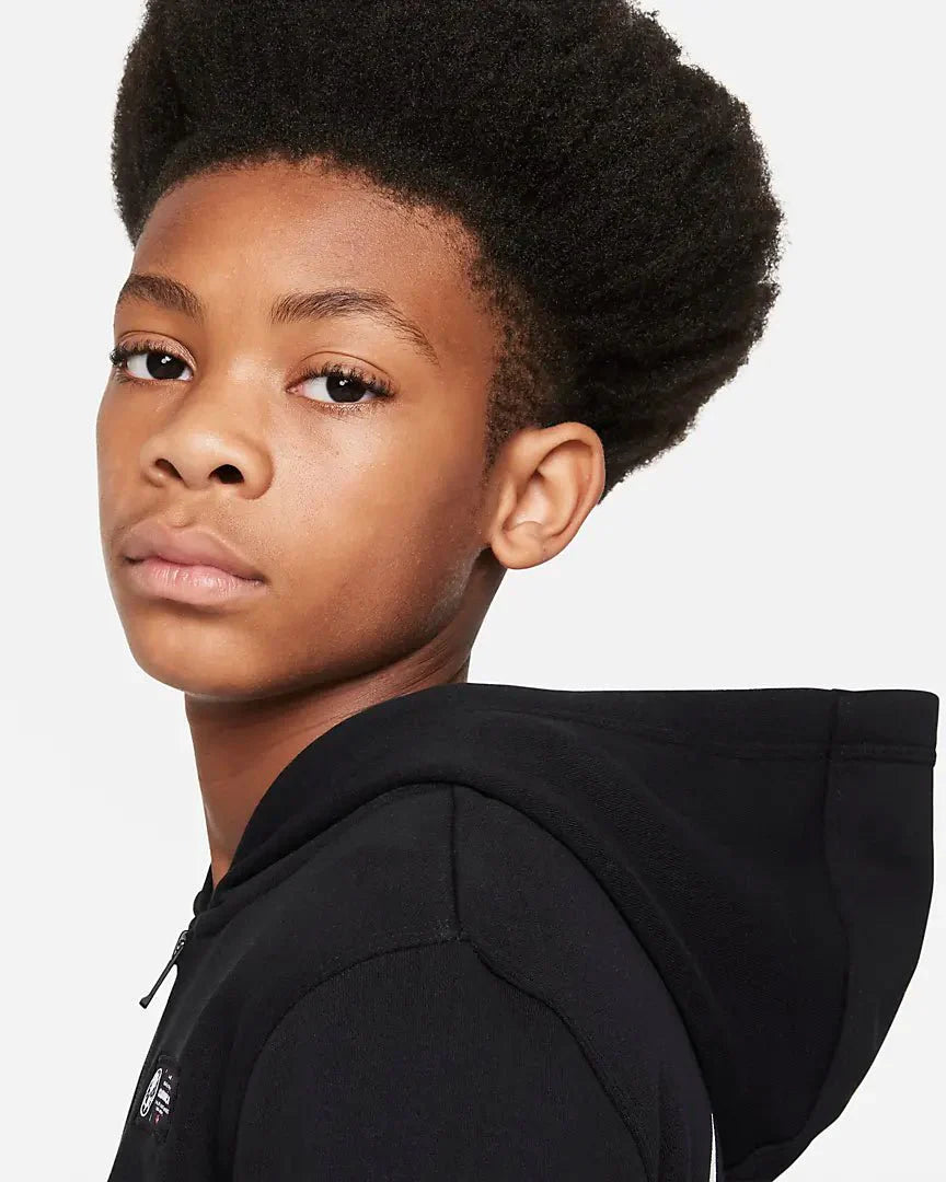 Nike Club America Kids Full Zip Hoodie Black