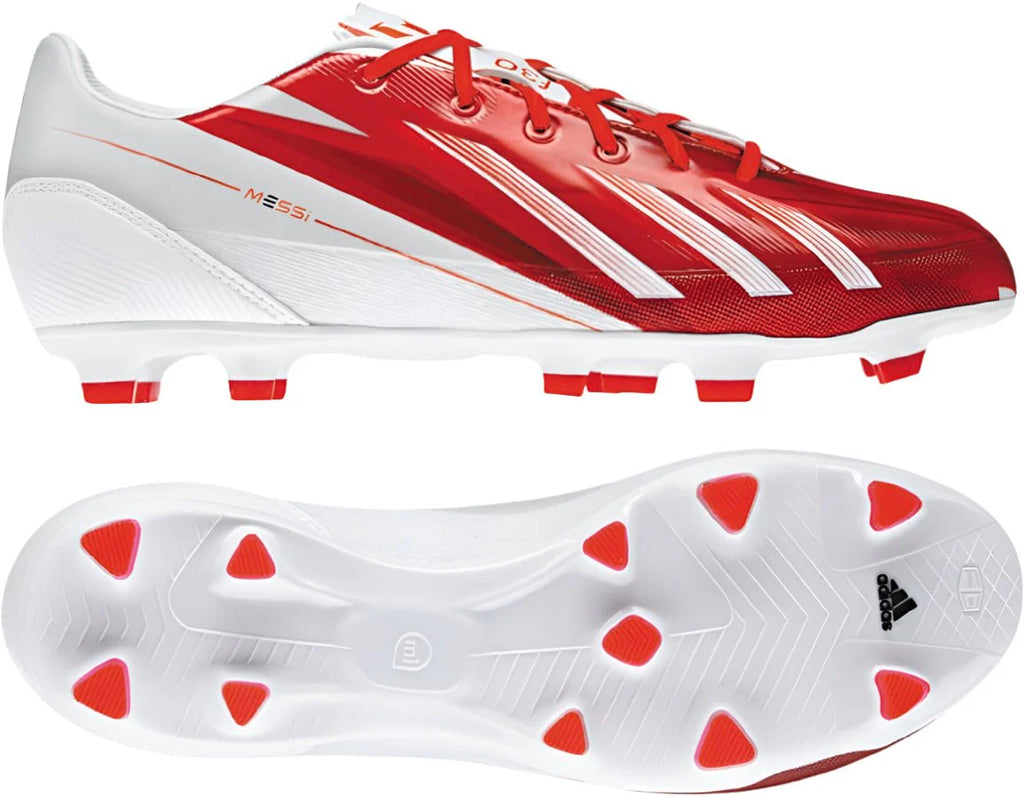 adidas F30 TRX Messi FG Firm Ground Soccer Cleats Red White