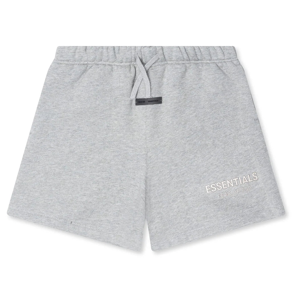 Kids Fleece Soccer Short Concrete Heather