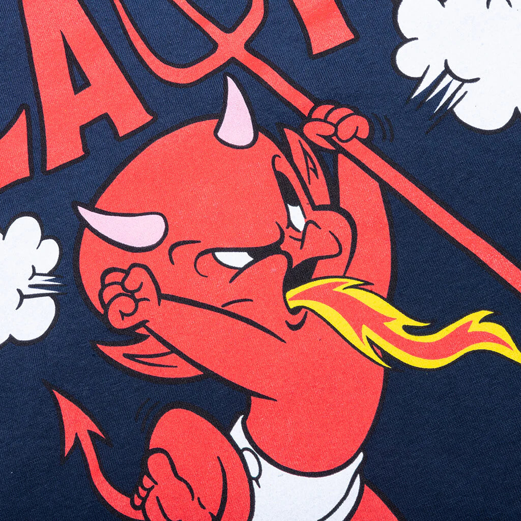 Market x Hot Stuff Call My Lawyer S S T Shirt Washed Blue