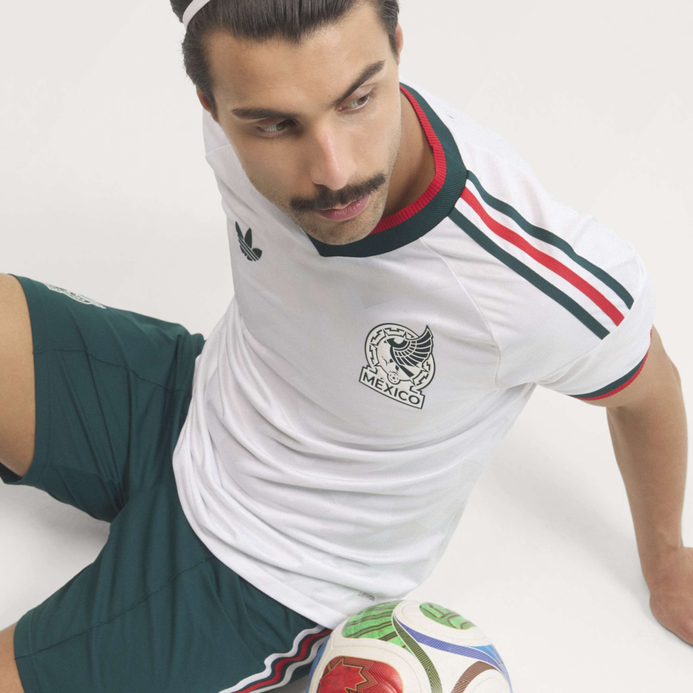 adidas Mexico Away Authentic Mens Soccer Jersey 2026 White