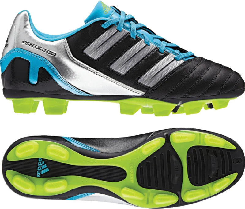 adidas Predator Absolado TRX FG Womens Soccer Cleats Black Silver Blue