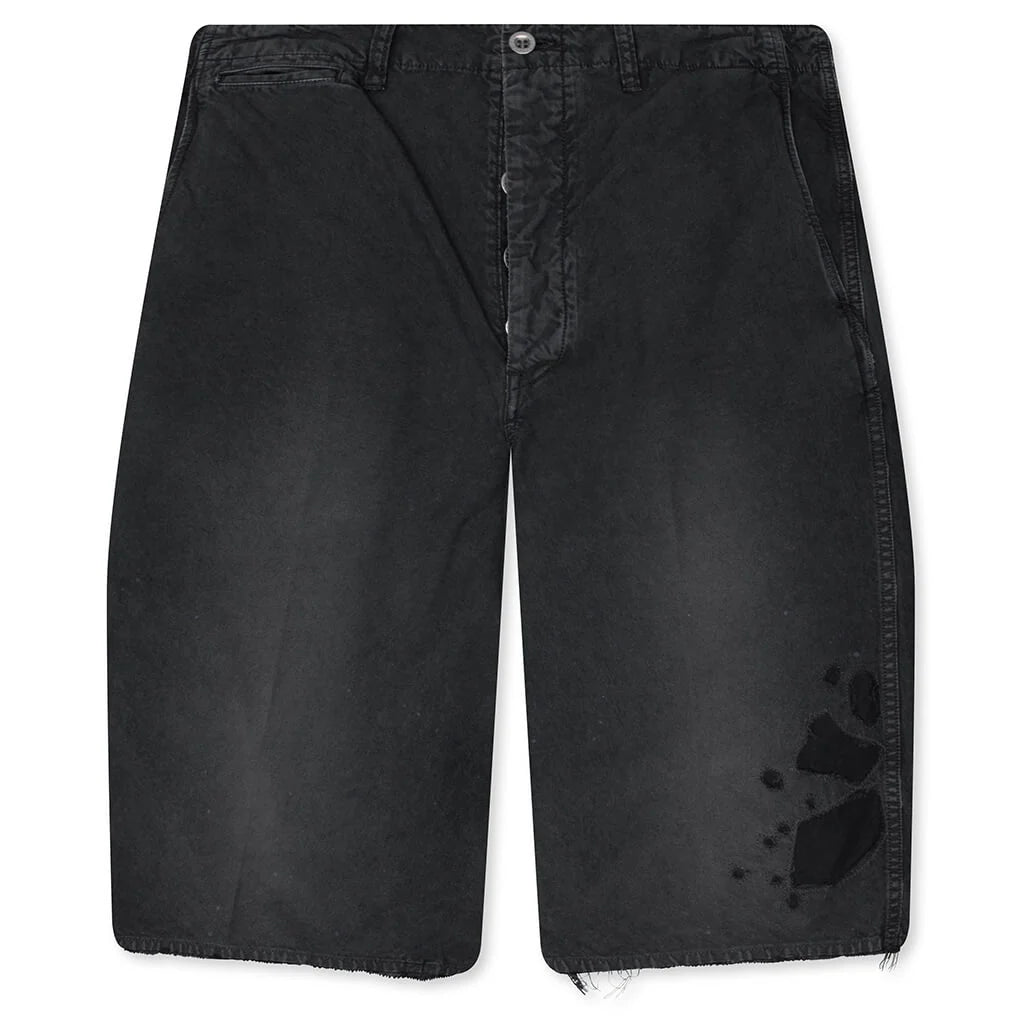 Broader Chino Crash Shorts Black