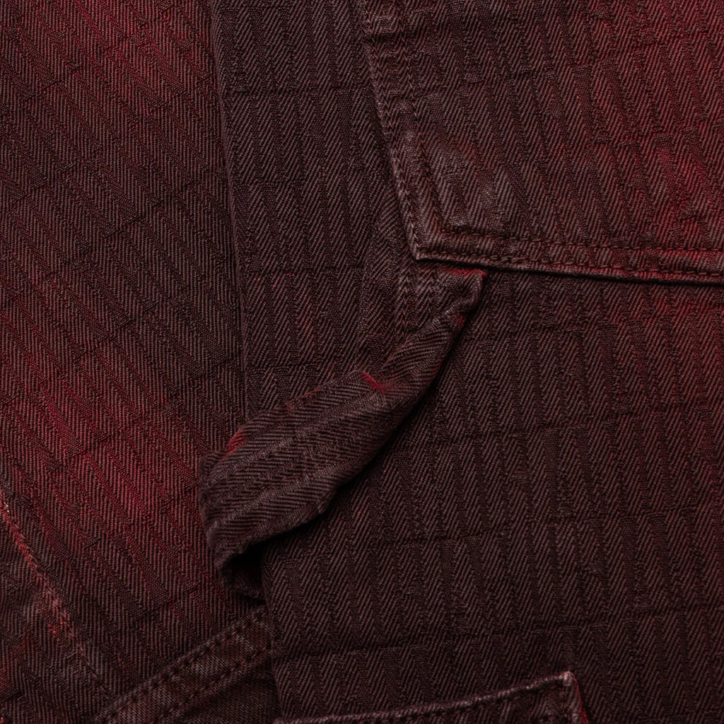 Jacquard Carpenter Jean Brown