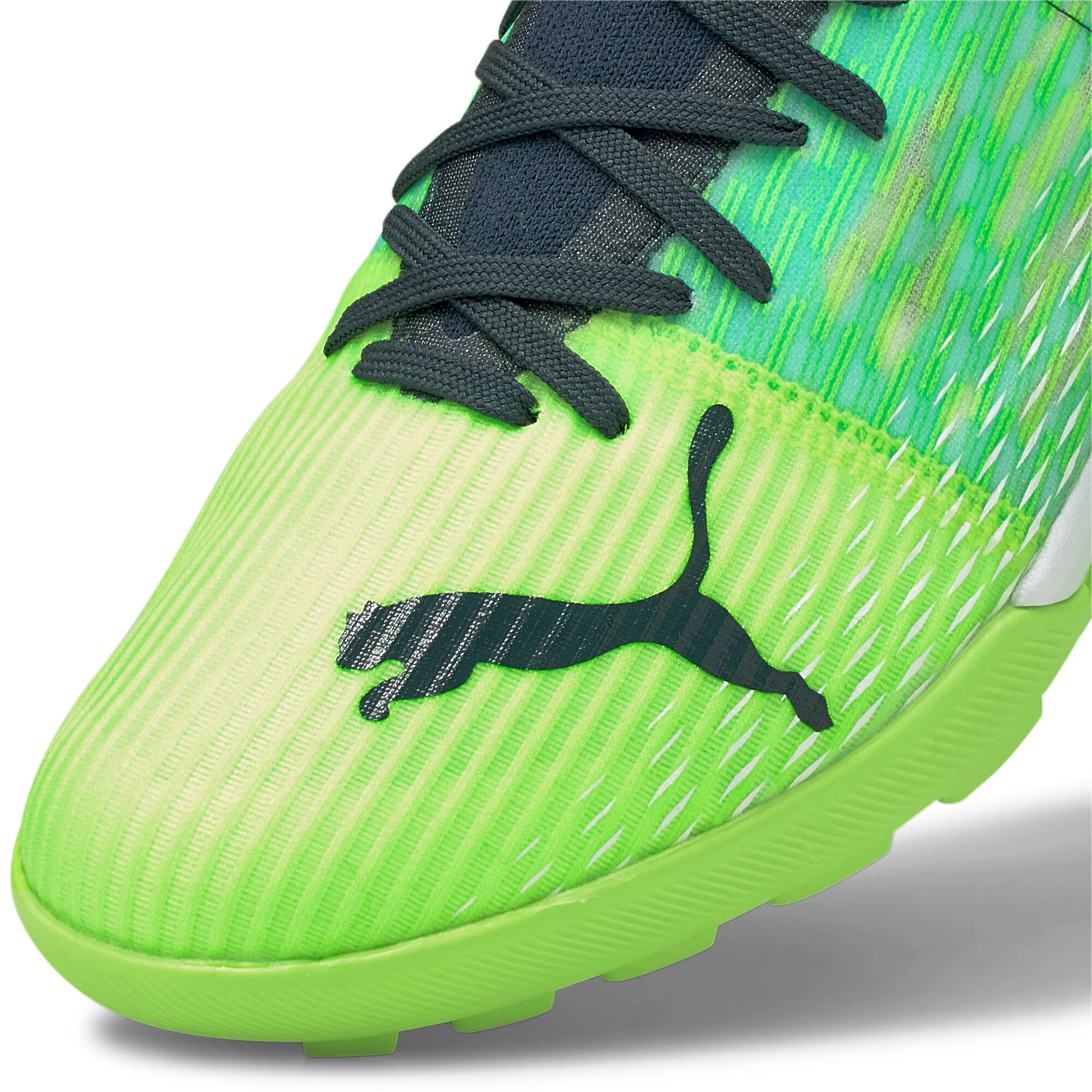 PUMA Ultra 33 TT Turf Soccer Cleats Green Glare Aqua