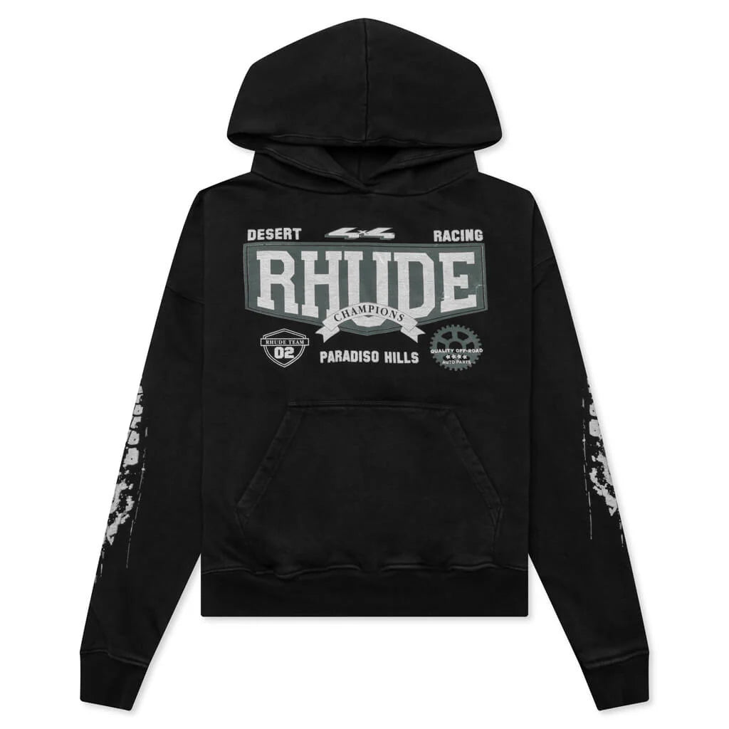 4x4 Hoodie Vintage Black