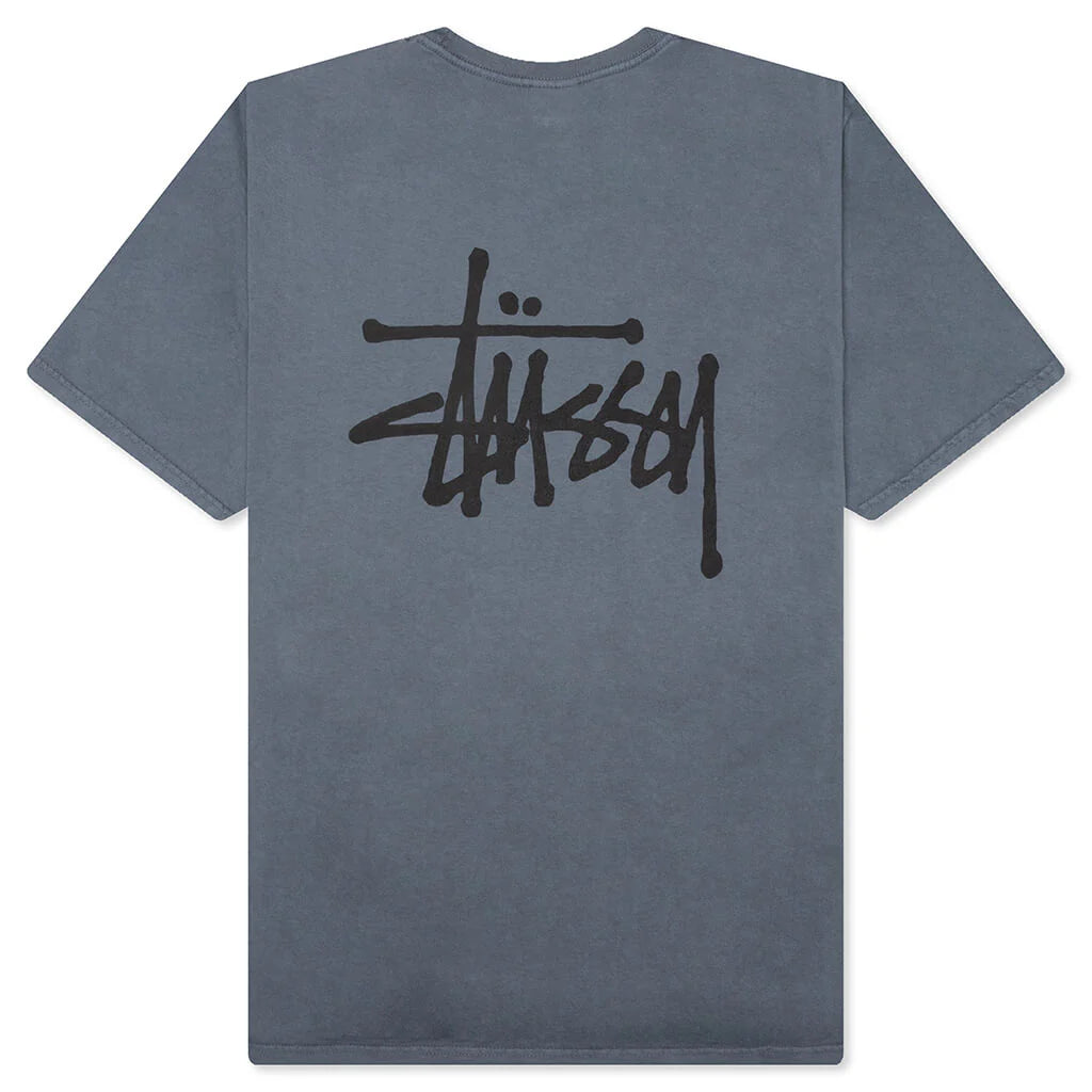 Basic Stussy Pig Dyed Tee Indigo