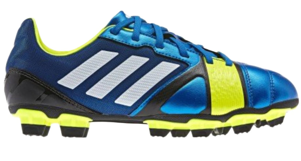 adidas Nitrocharge 20 TRX FG Youth Firm Ground Soccer Cleats Blue White Electricity