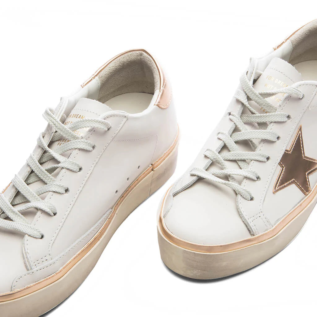 Womens Hi Star White Taupe