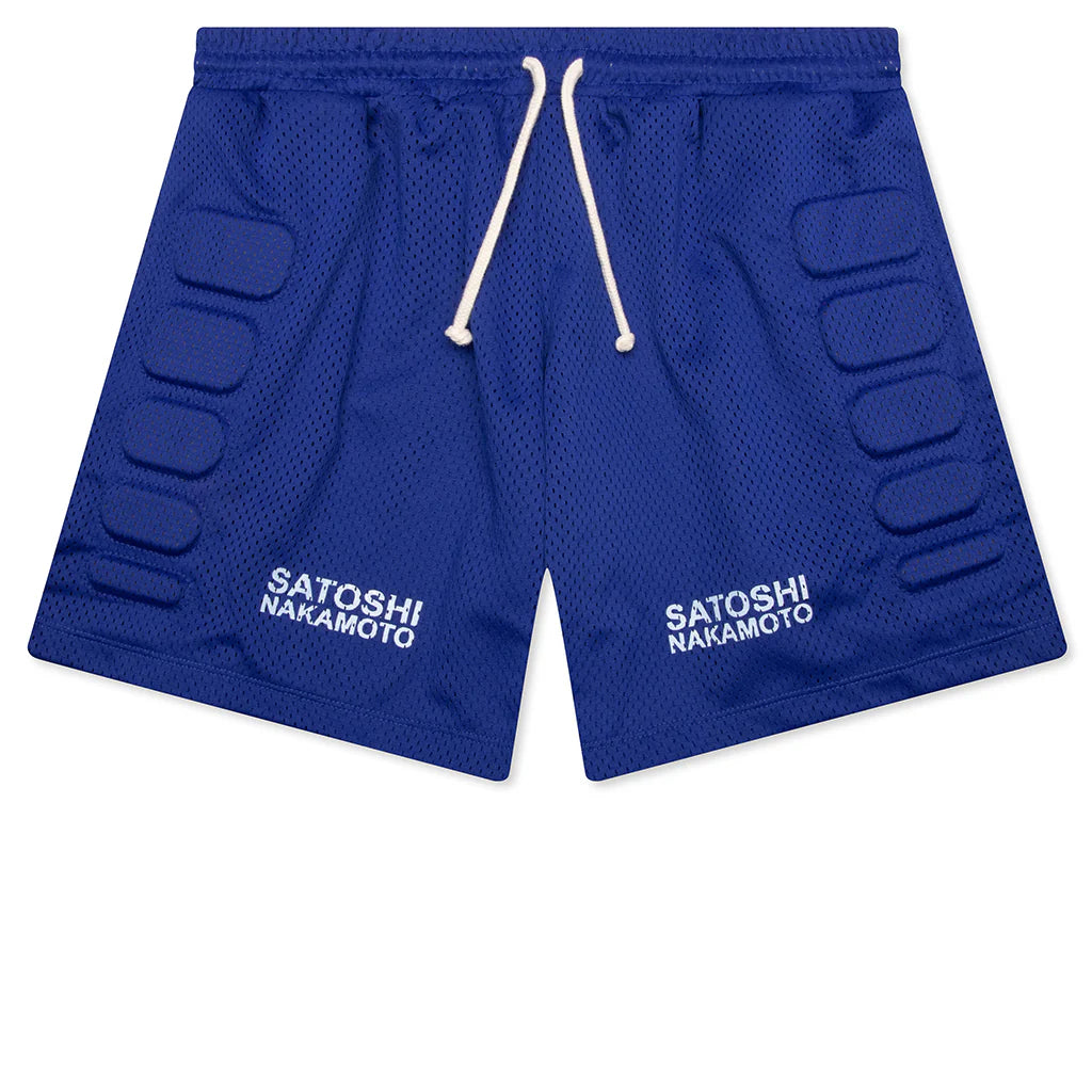 Mesh Moto Short Blue