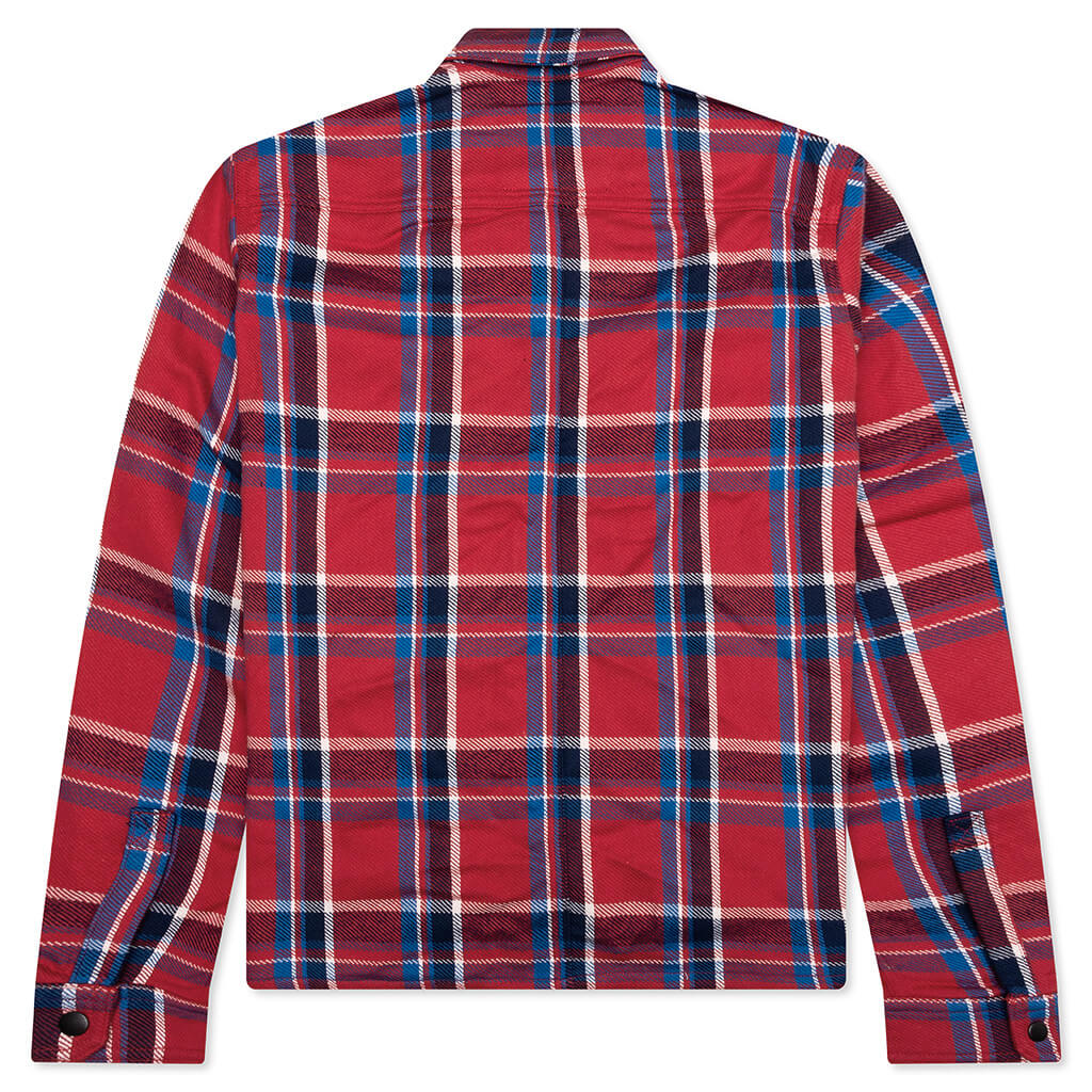 Cropped Outershirt Red Plaid