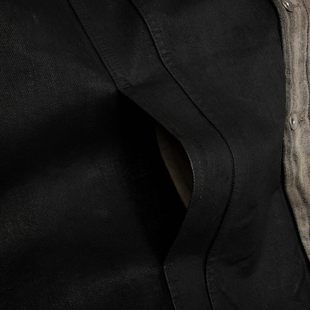 Jumbo Worker Denim Jacket Dust Black Cream