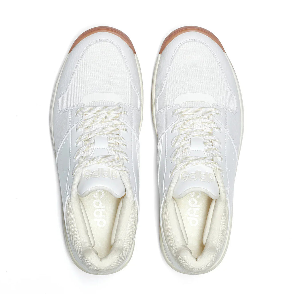 DAPS DESI Mid White Cream Womens Pickleball Shoes