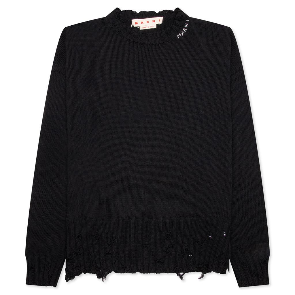 Round Neck Sweater Black