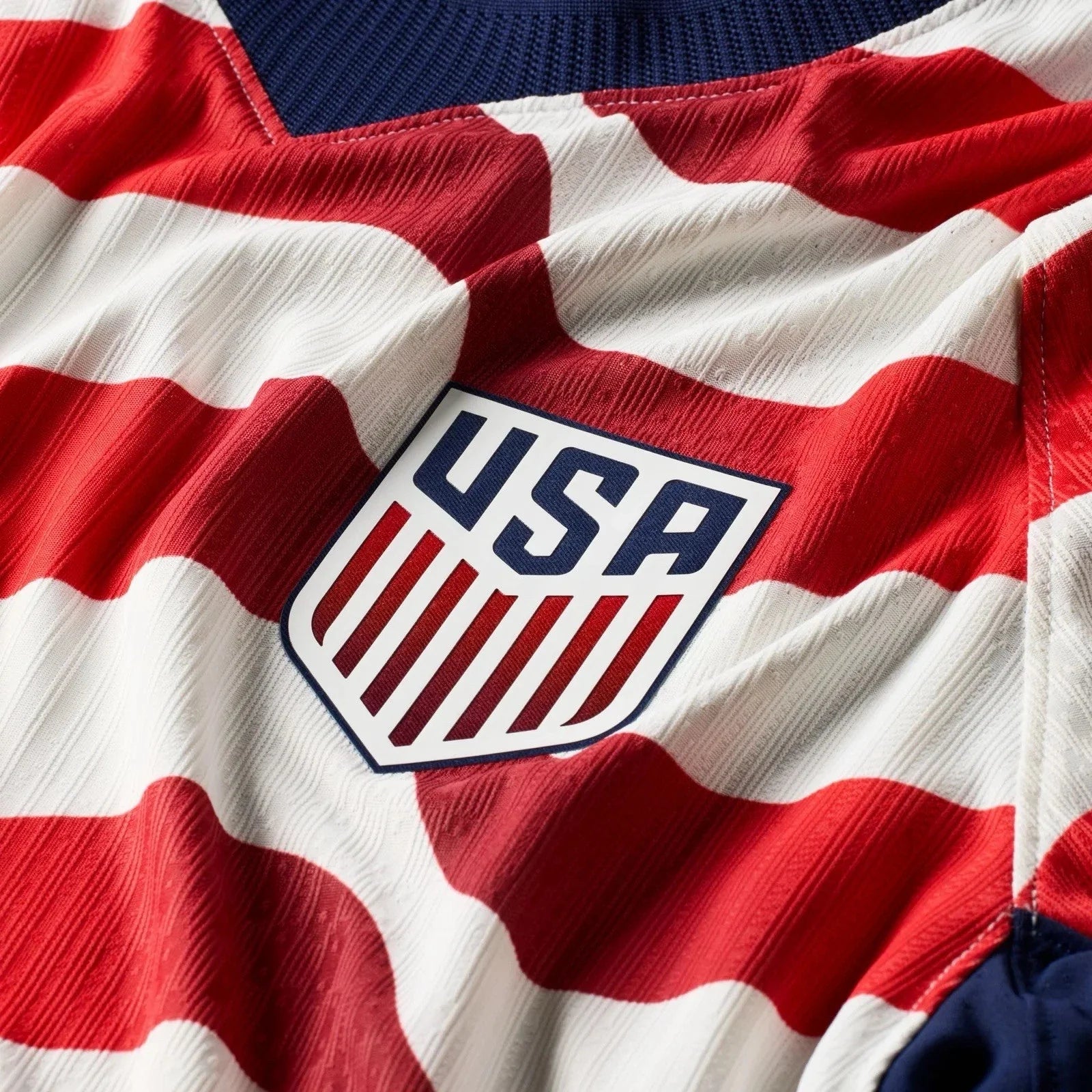 Nike USMNT Match Home Mens Soccer Jersey 2026 White Red Blue