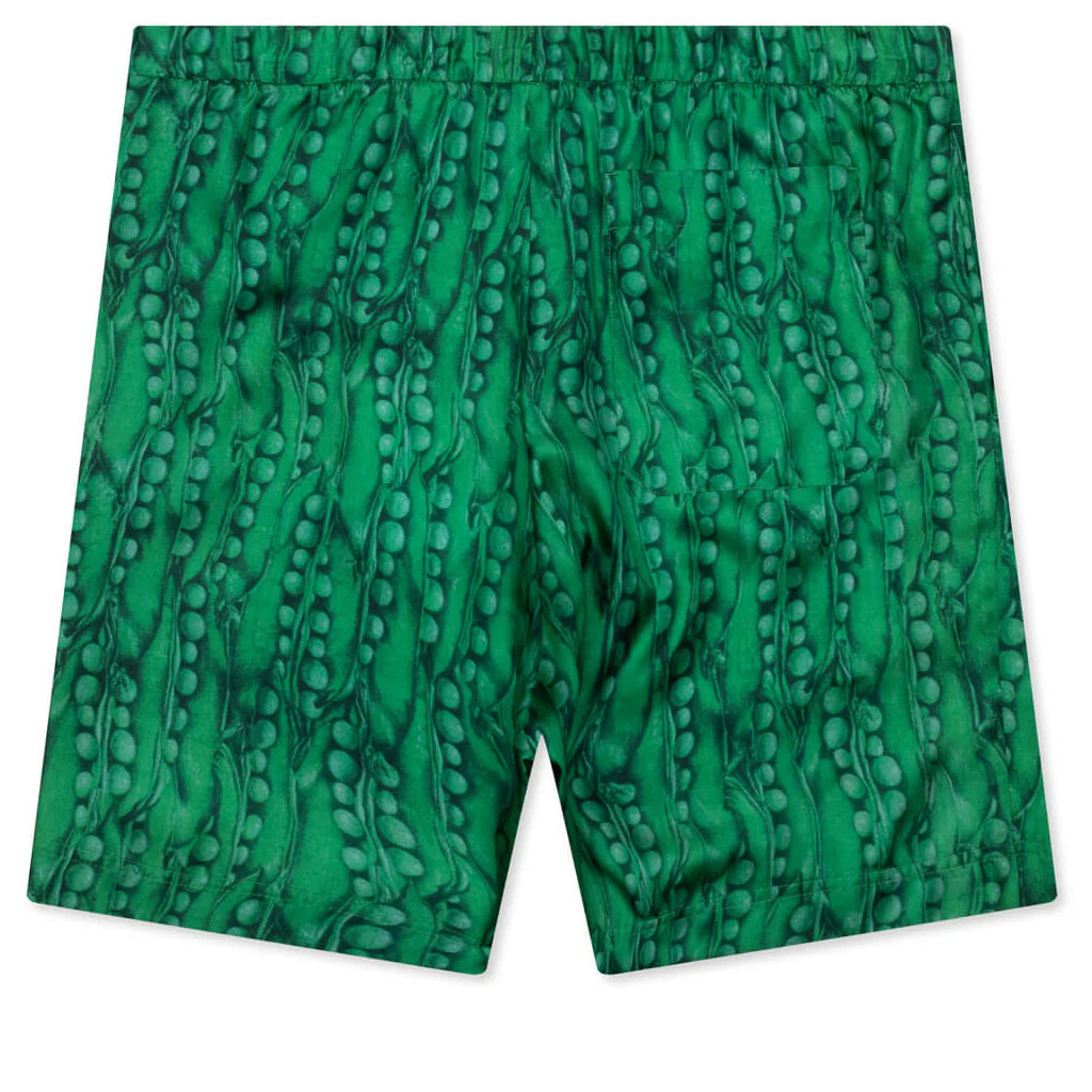 Formal Elasticated Shorts Green