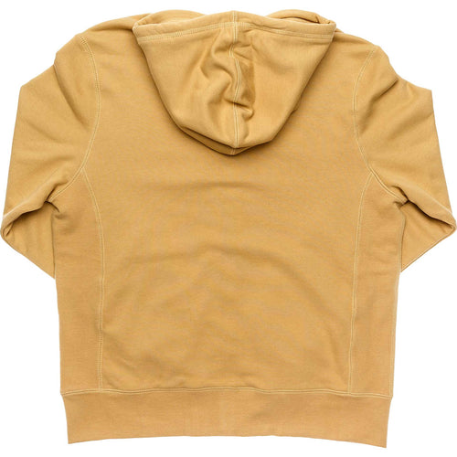 Double Zip Hoodie Mens Sand