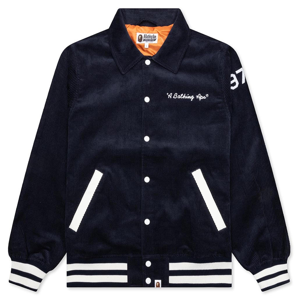 General Corduroy Varsity Jacket Navy