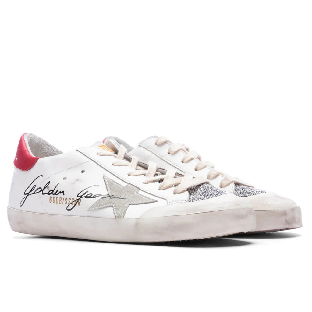Womens Super Star Penstar White Silver Red