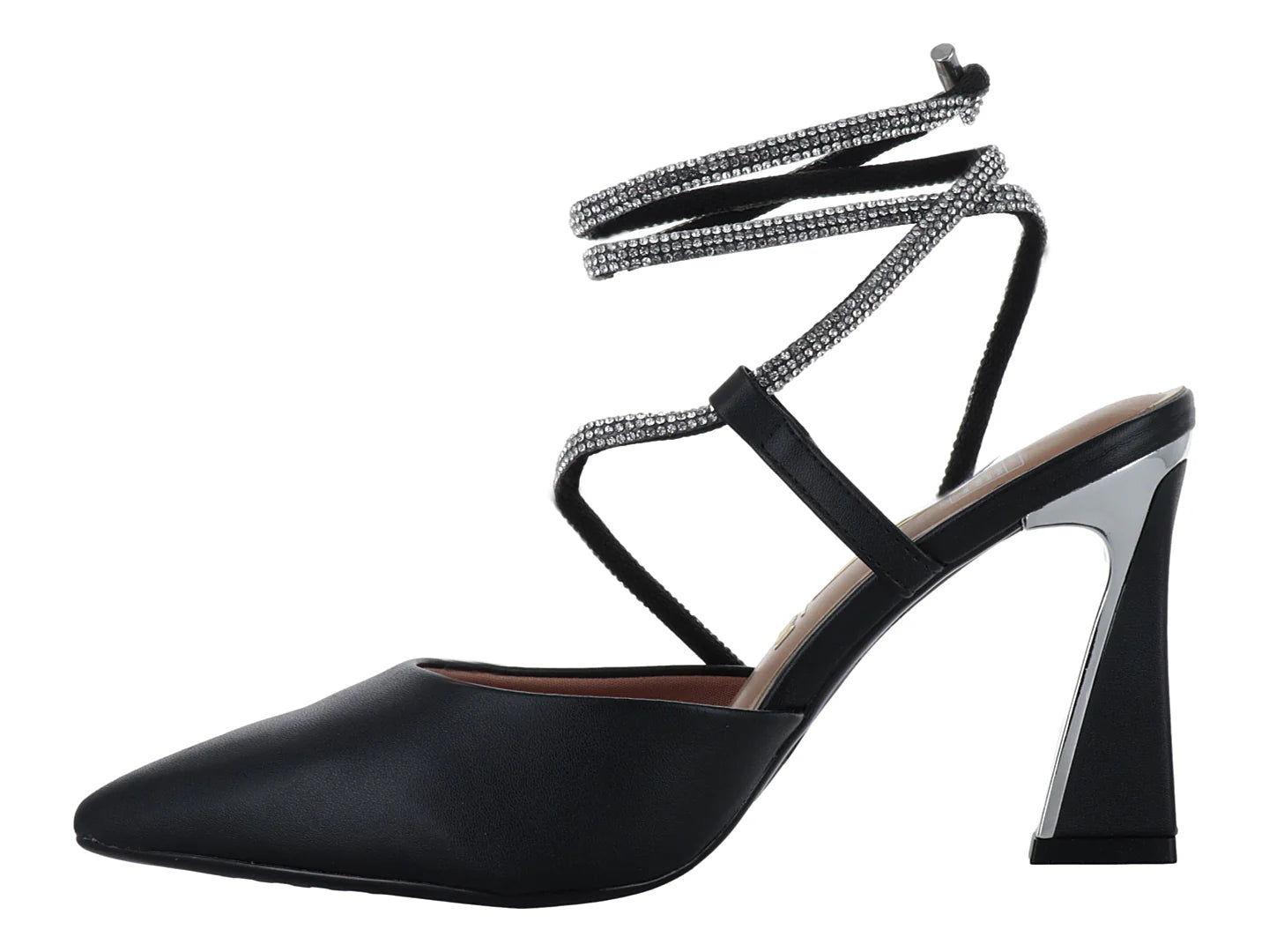 Zapatos de Tacón Vizzano Negros con Cristales para Mujer