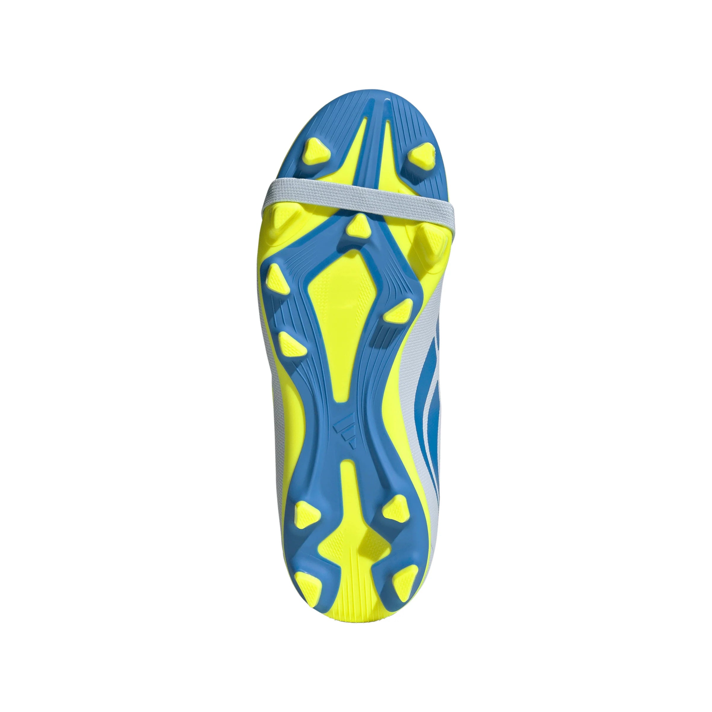 adidas Predator Club Fold Over Tongue Elastic Laces FG MG Firm Ground Multi Ground Youth Soccer Cleats Sky Blue Yellow