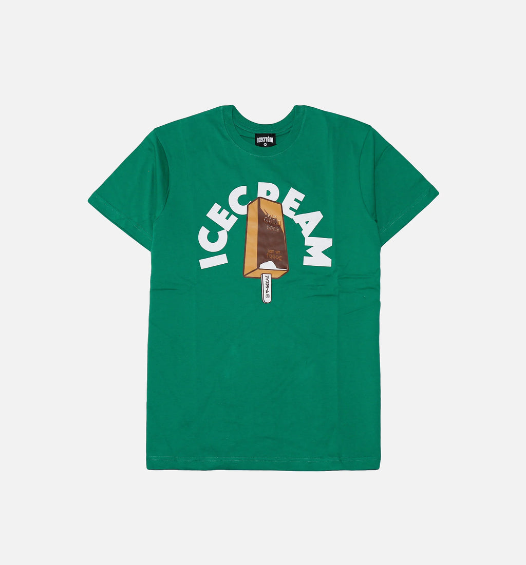 Bars Short Sleeve Tee Mens T Shirt Green